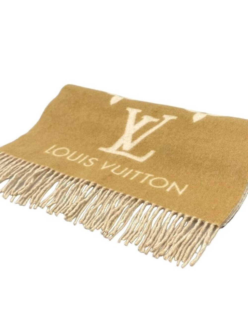 LOUIS VUITTON Echarpe Play Cabic Gradient M73675 Beige Others AB0139 Scarf